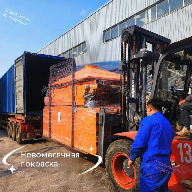 В путь за рубеж: линия металлизации кондиционерных комплектующих от «Синьюе Окрасочное Оборудование» отгружена и отправлена!