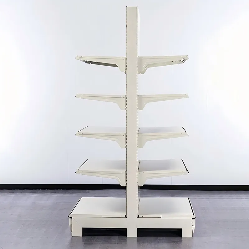 L-образные торговые двусторонние стеллажи