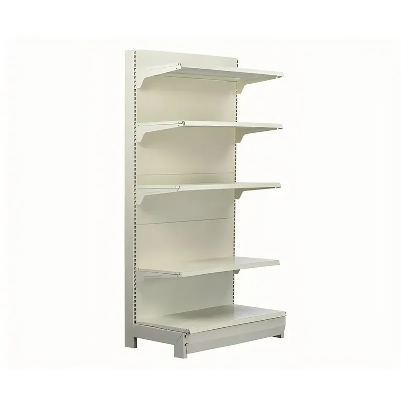 L-образные торговые пристенные стеллажи