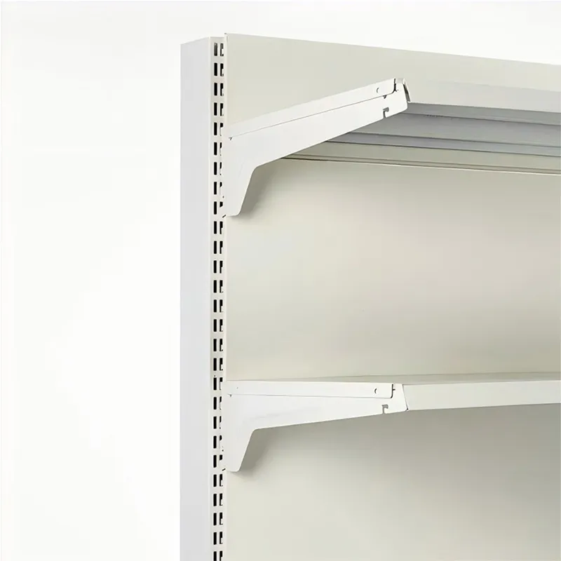 L-образные торговые пристенные стеллажи