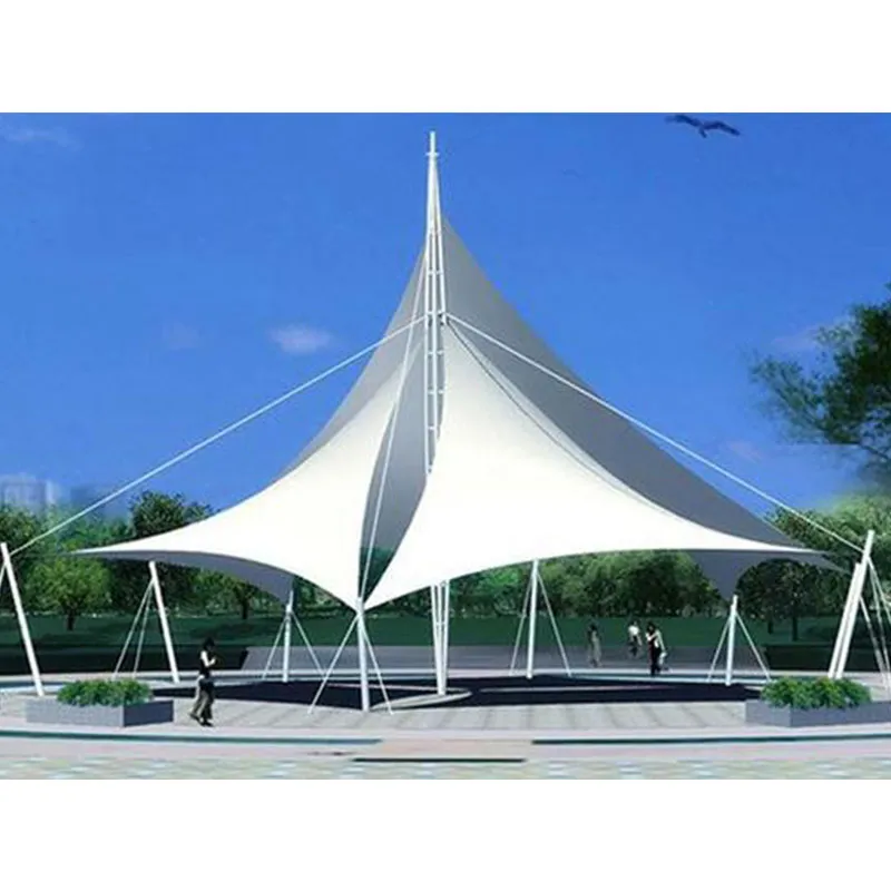 Тентово-вантовая конструкция