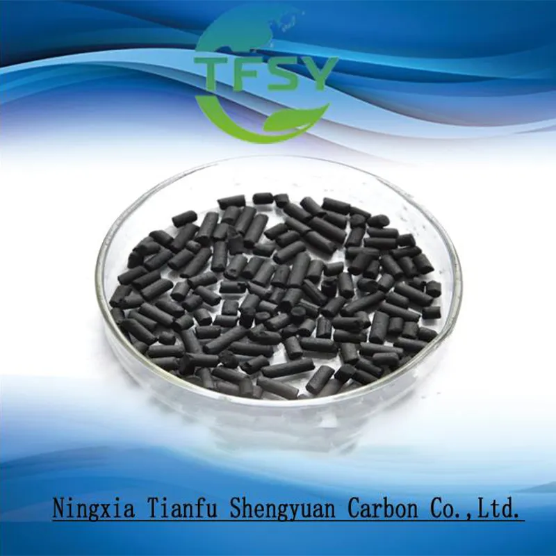 Угольный гранулированный активированный уголь 4.0мм-CTC80