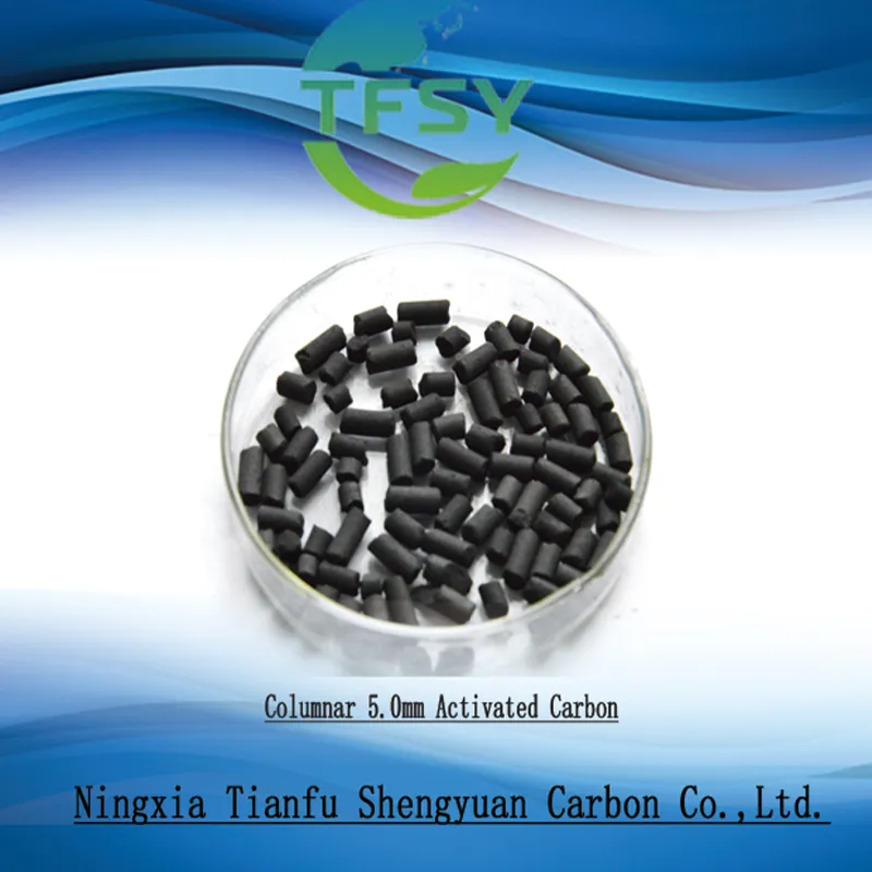 Угольный гранулированный активированный уголь 5.0мм-CTC40