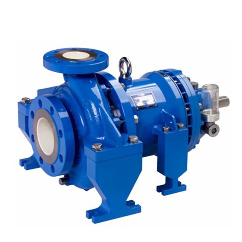 Тяжёлый насос с магнитным приводом без уплотнения вала, по стандарту API 685, SLM-AVP