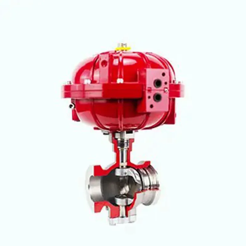 Шаровой кран с V-образным проходом