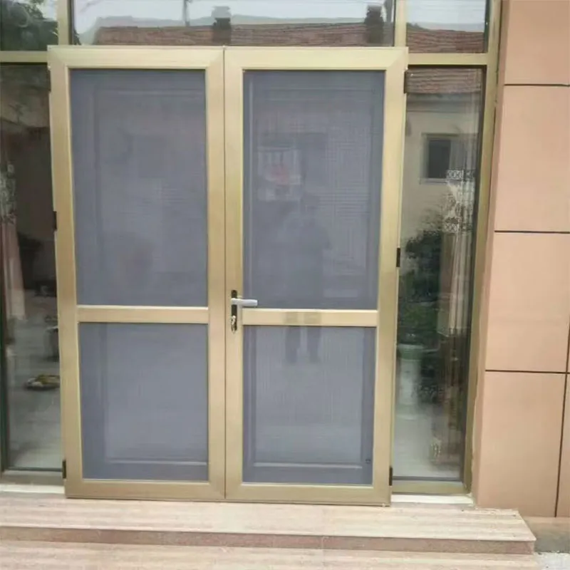 Алюминиевый профиль для противомоскитной двери с сеткой алмазная серия 90AL