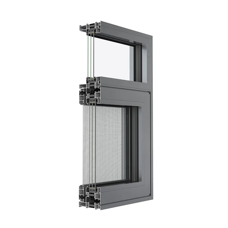 Профили серии 108SL для системных окон с терморазрывом и трехкамерным стеклопакетом и интегрированной москитной сеткой