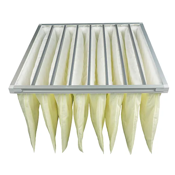 Medium-high efficiency pocket filter with...