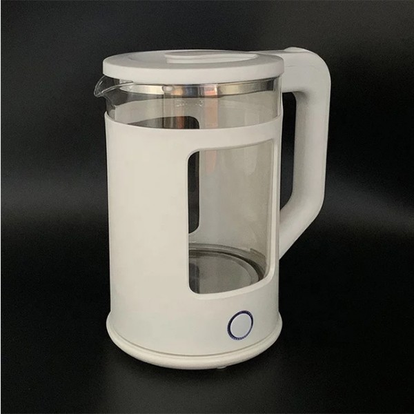 1.5L падвойны сценны шкляны чайнік