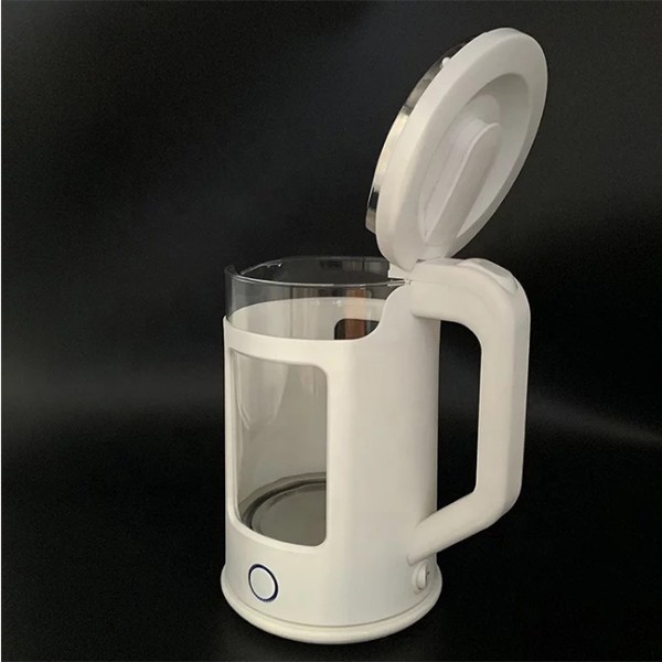 1.5L падвойны сценны шкляны чайнік
