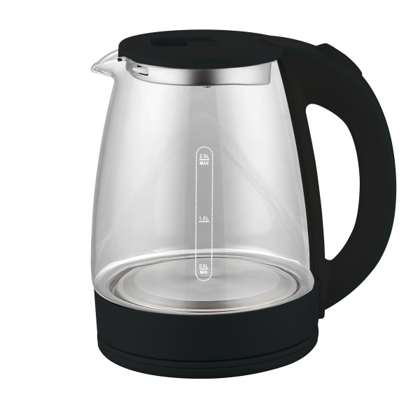 1.8L шкляны чайнік (каляровы пластык)