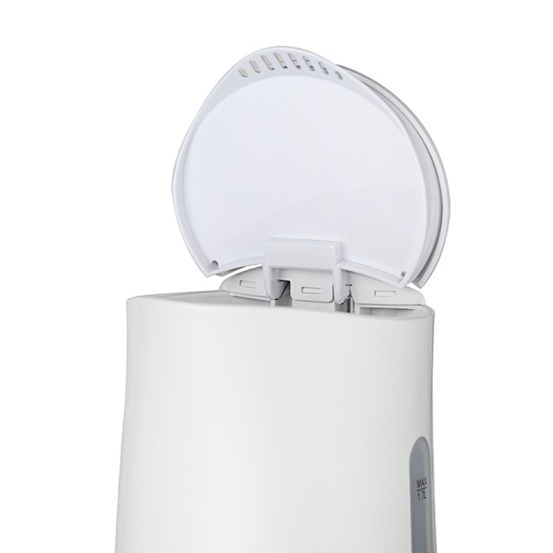 Электрический чайник с показателем, пластиковый, с однослойной конструкцией, объем 1.7 л