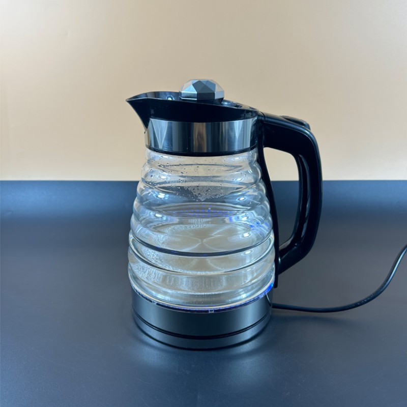 Электрический чайник с витковым узором из стекла 1.8 л