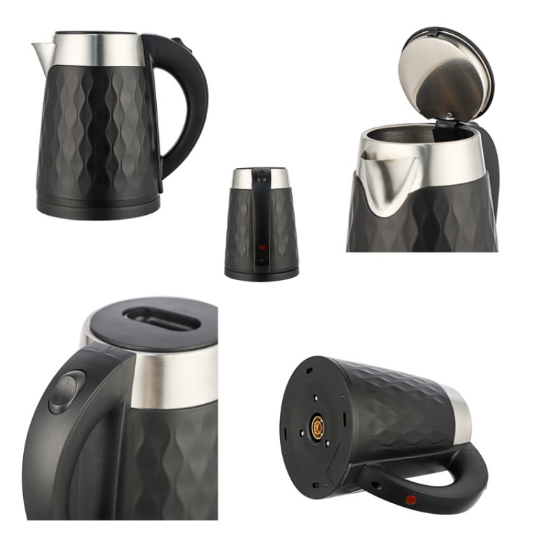 Электрический чайник с двойными стенками и алмазным корпусом 1.8 л