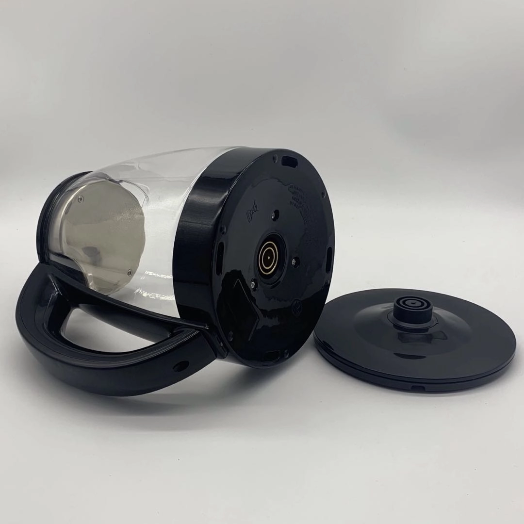 Электрический чайник из боросиликатного стекла, 1,8 л, с автоматическим отключением и защитой от сухого кипения, беспроводной, черный