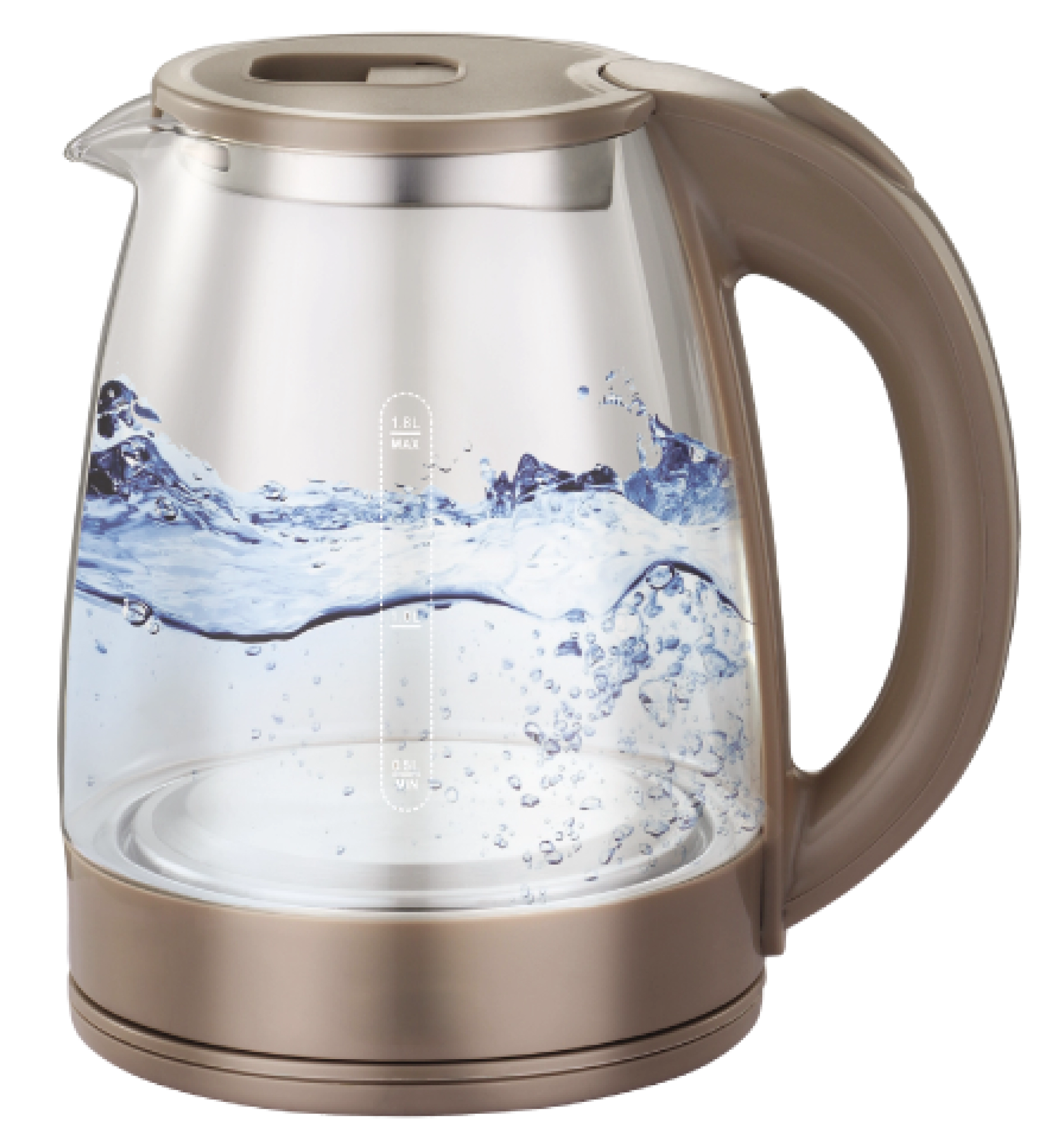 1,8-литровый стеклянный котелок для горячей воды