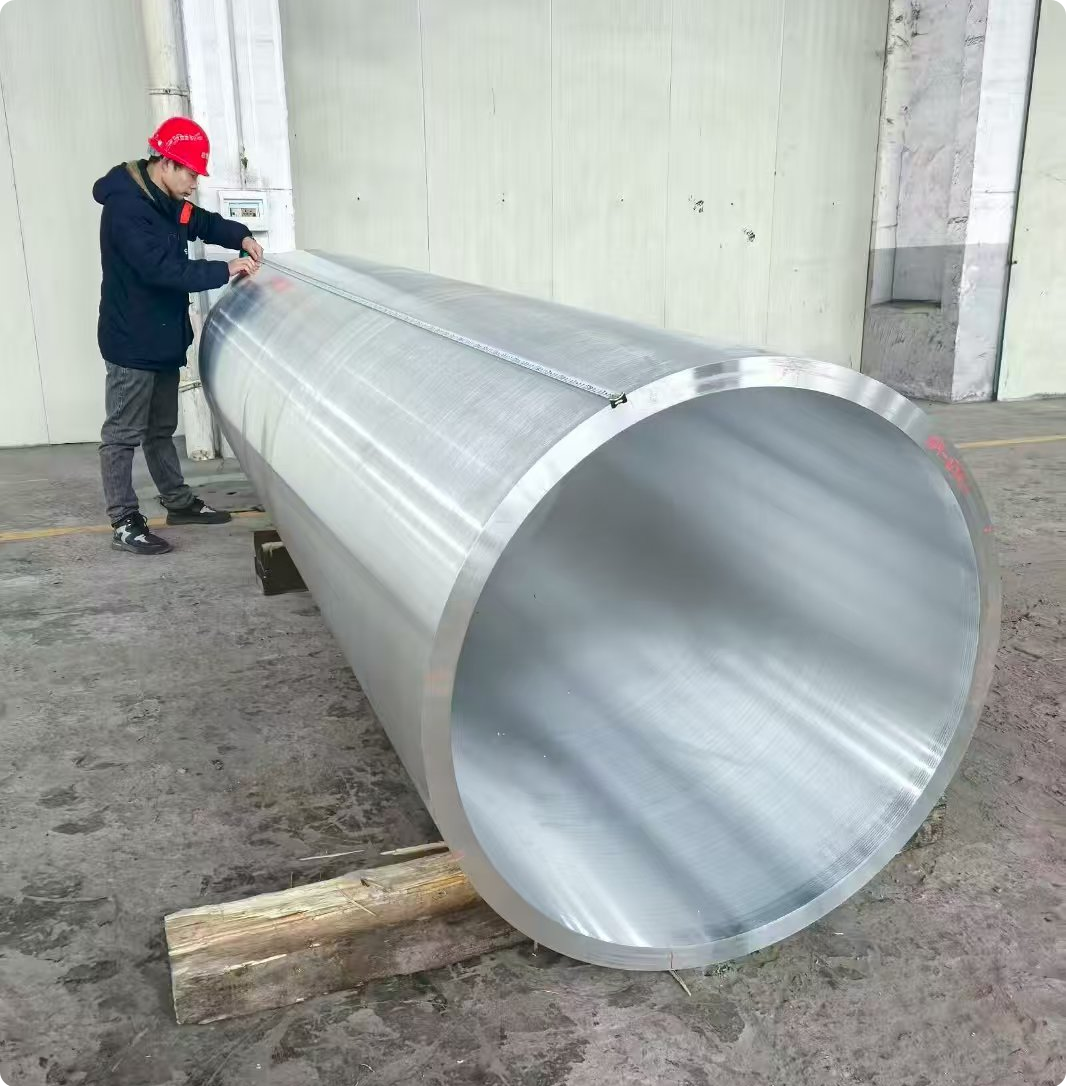 Большие кованые трубы из алюминиевого сплава 7075‑T6 для нефтехимической отрасли, поставки в Сингапур