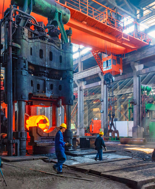 Ковка в подкладных штампах