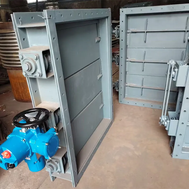 Электрическая регулирующая шиберная заслонка