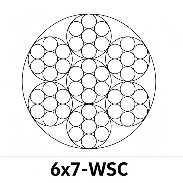 Стальной канат 6×7 — сердечник FC, WSC, IWRC
