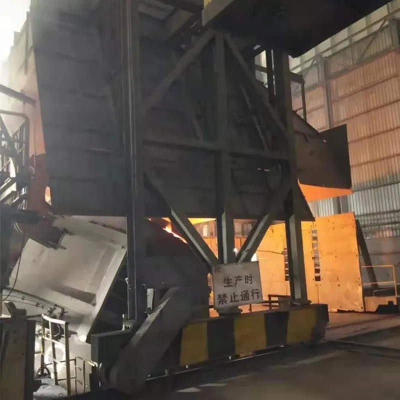 Гибкий передаточный сталеразливочный (чугунный) ковш опрокидывающее устройство