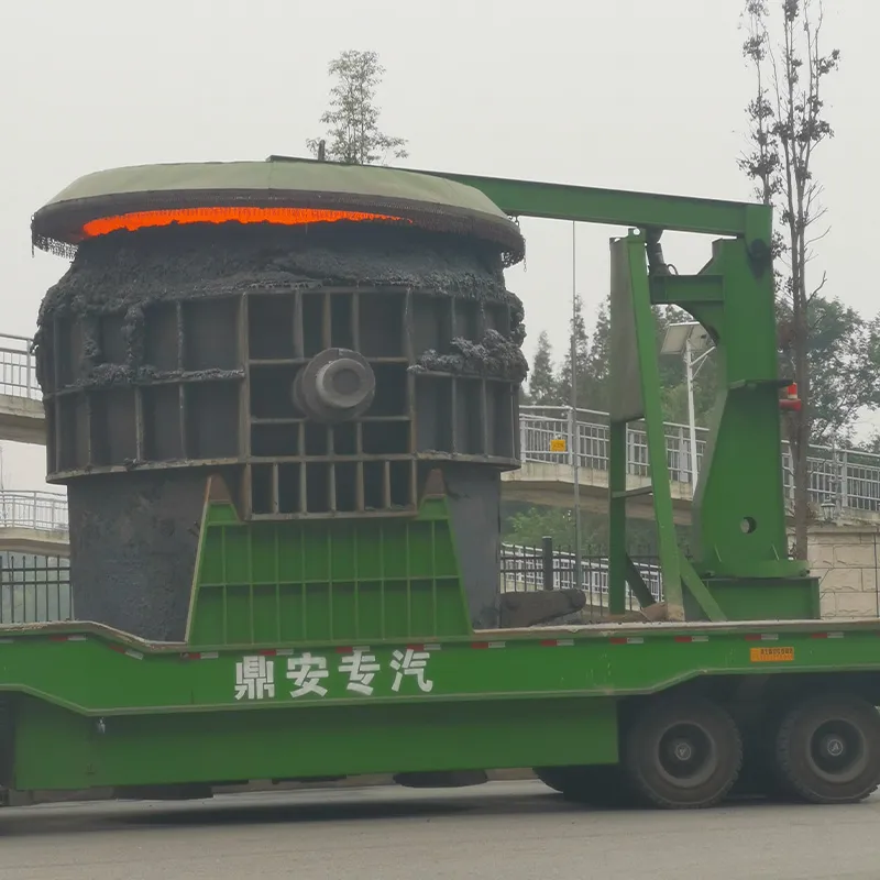 Консольный сталеразливочный ковш установка и снятие крышки устройство