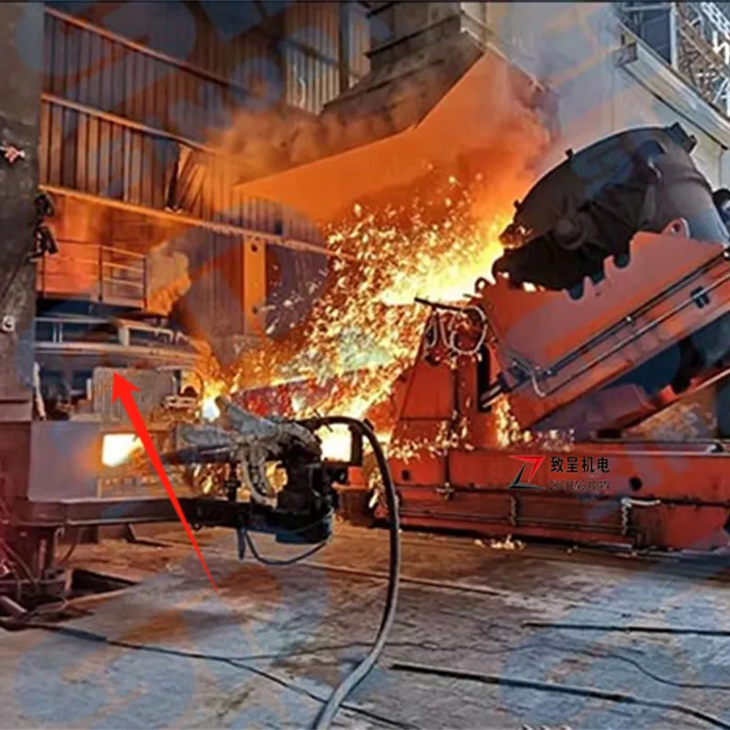 Передвижной сталеразливочный (чугунный) ковш гидравлическое опрокидывание