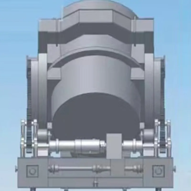 Передвижной сталеразливочный (чугунный) ковш опрокидывающий механизм