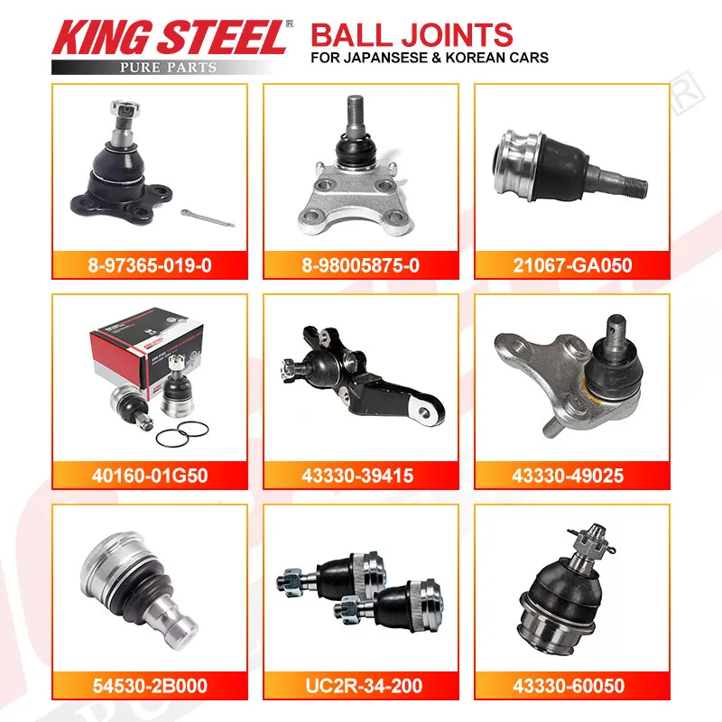 Оптовая продажа деталей подвески автомобиля Верхний нижний шаровой шарнир 40110-1LB0A 40160-1LB0A для Nissan Patrol Y62 VK56DE 2010 Левый Склад