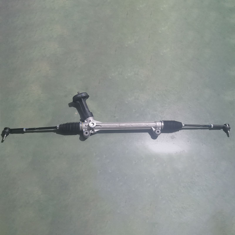 Рулевой механизм шестерня-рейка в сборе с поперечной и продольной тягами с двухточечным жёстким креплением