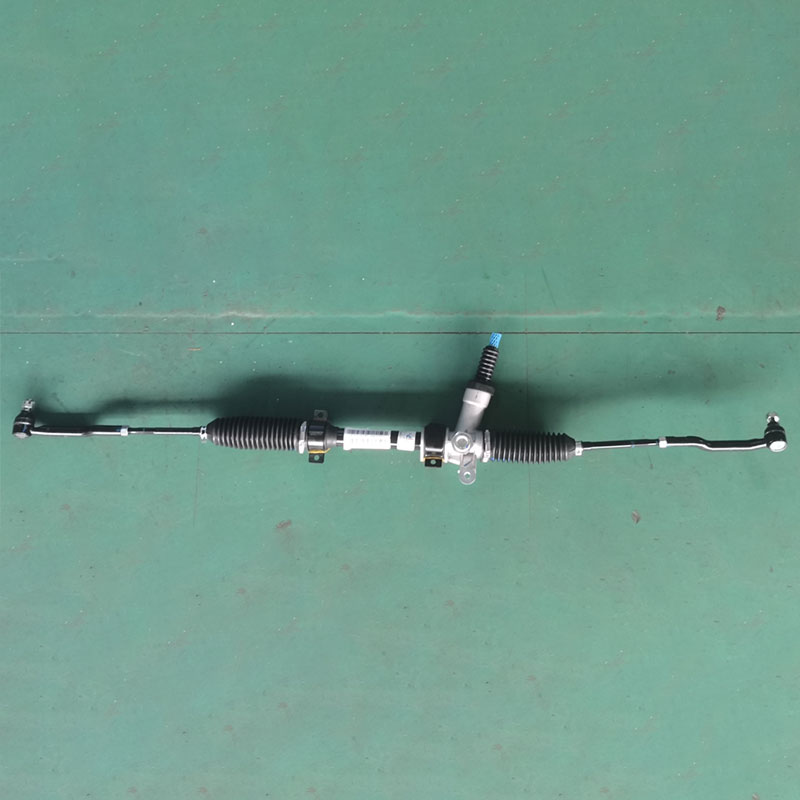 Рулевой механизм шестерня-рейка в сборе с поперечной и продольной тягами с четырёхточечным креплением