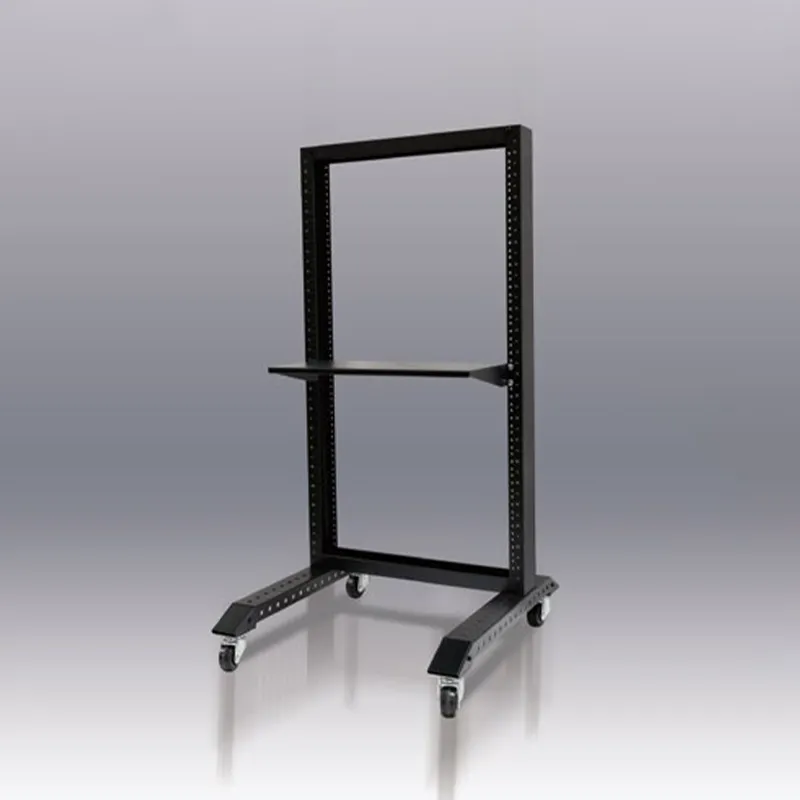 19-дюймовая двухстоечная мобильная сетевая стойка для телекоммуникаций