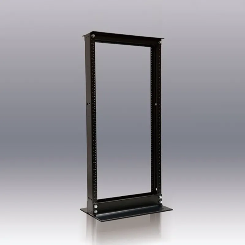 CR 19-дюймовая напольная двухстоечная сетевая стойка для телекоммуникаций