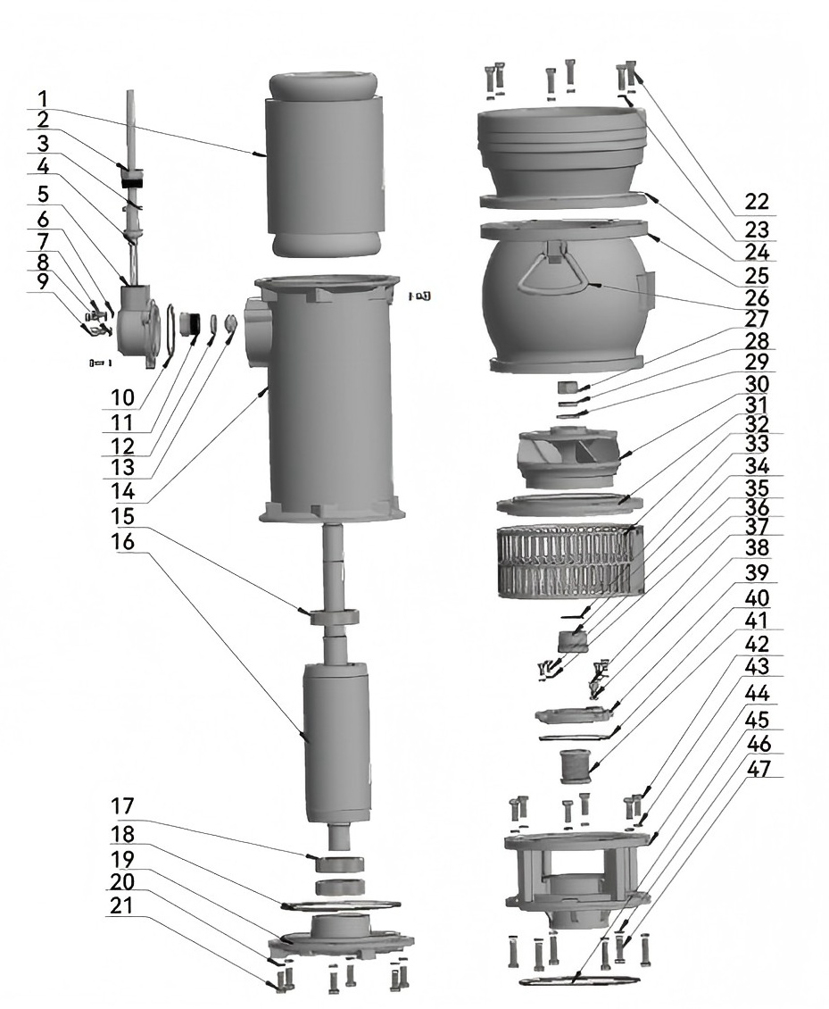 Погружной насос WQY с масляным охлаждением 47 (4)