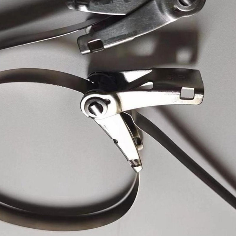 С универсальной пряжкой стяжка в ленте из нержавеющей стали неокрашенная TSA