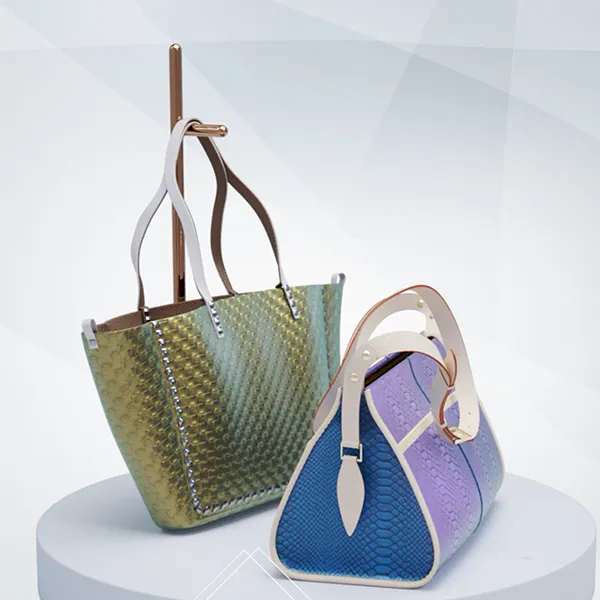 Переливающаяся кожа для сумок и чемоданов