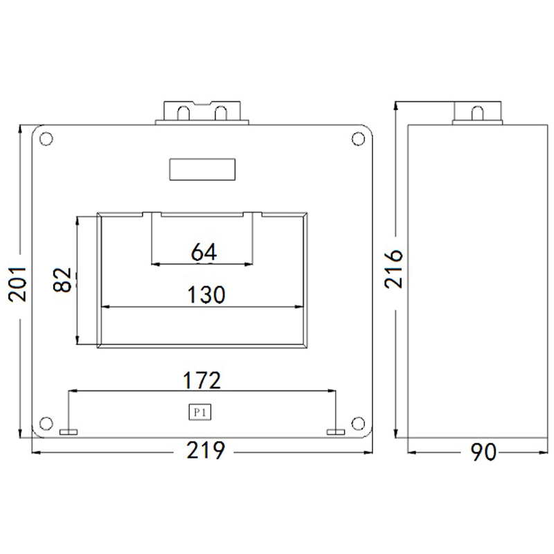Низковольтный трансформатор тока 0,66 кВ SDH1-130X80