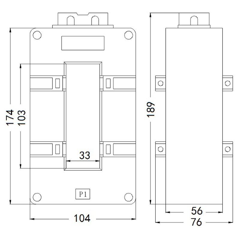 Низковольтный трансформатор тока 0,66 кВ SDH2-30X100