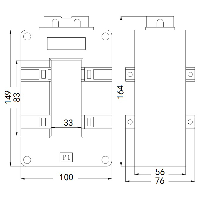 Низковольтный трансформатор тока 0,66 кВ SDH2-30X80