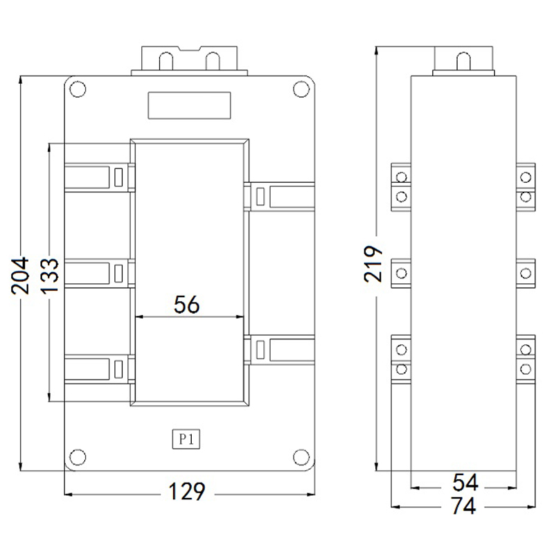 Низковольтный трансформатор тока 0,66 кВ SDH2-50X130