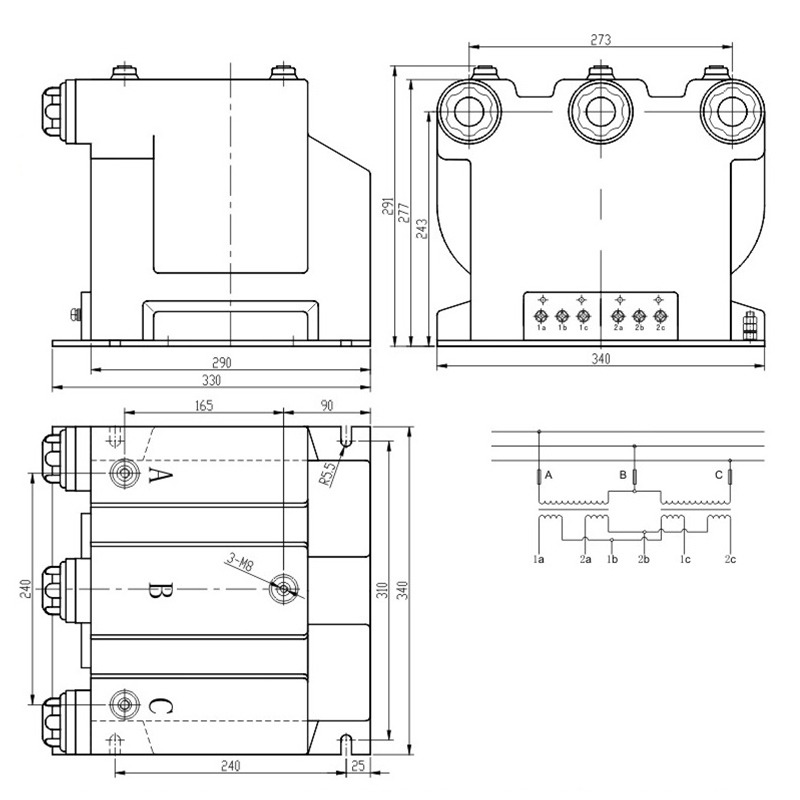 Трансформатор напряжения JSZV8-10R
