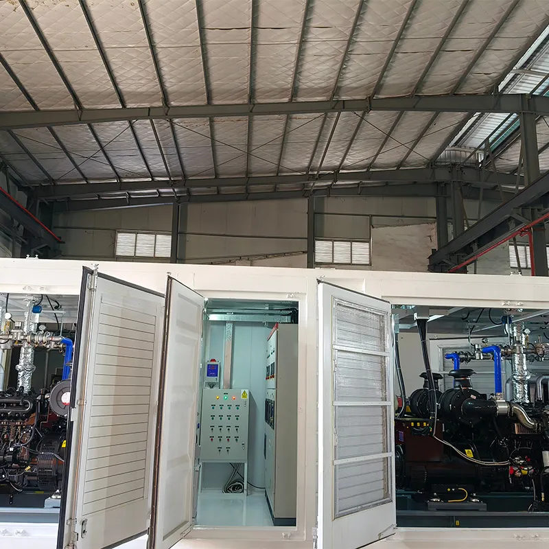 1000 kW контейнерная генераторная установка на природном газе