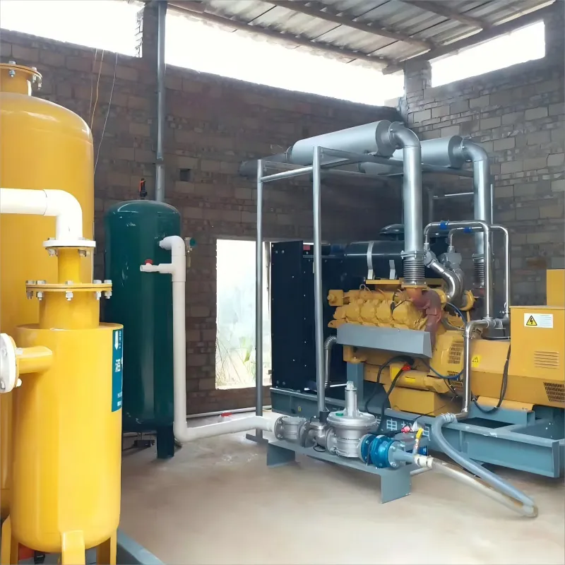 200 kW открытая биогазовая генераторная установка