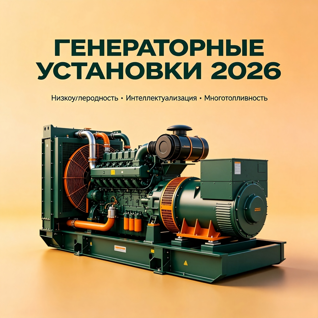 Отраслевые новости: Генераторные установки в 2026 году — ускорение низкоуглеродной трансформации, интеллектуализация и многотопливные технологии перестраивают структуру рынка