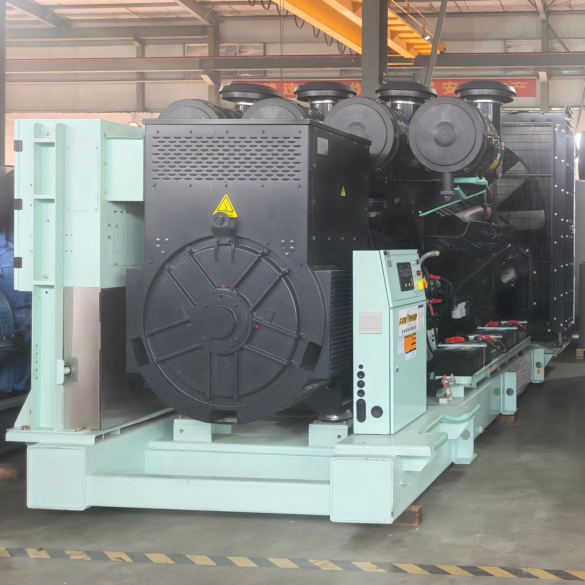 В наличии высокоэффективная дизельная электростанция 1500 кВт / 1875 кВА с системой АВР（ATS）