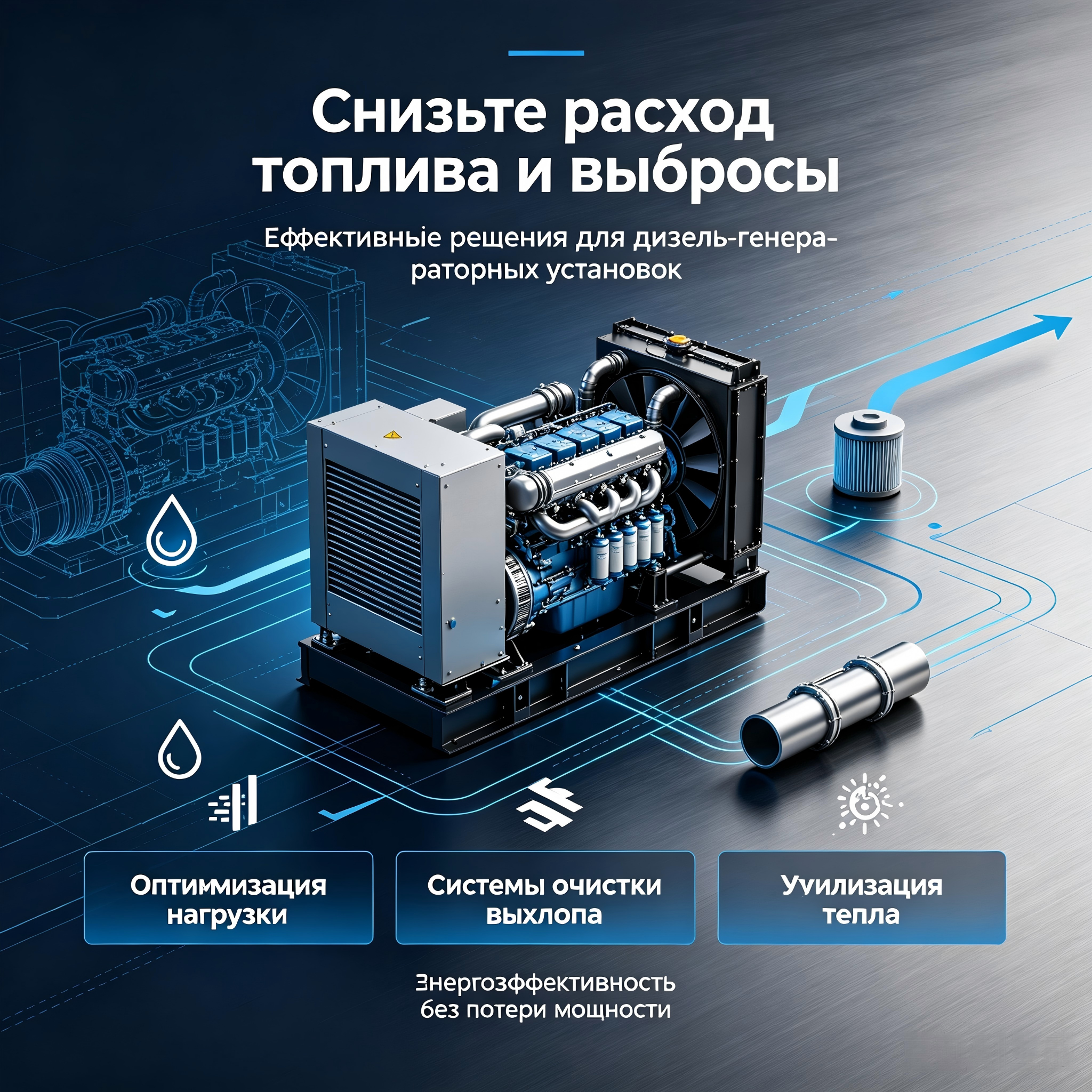 Как снизить расход топлива и выбросы дизель‑генераторных установок？