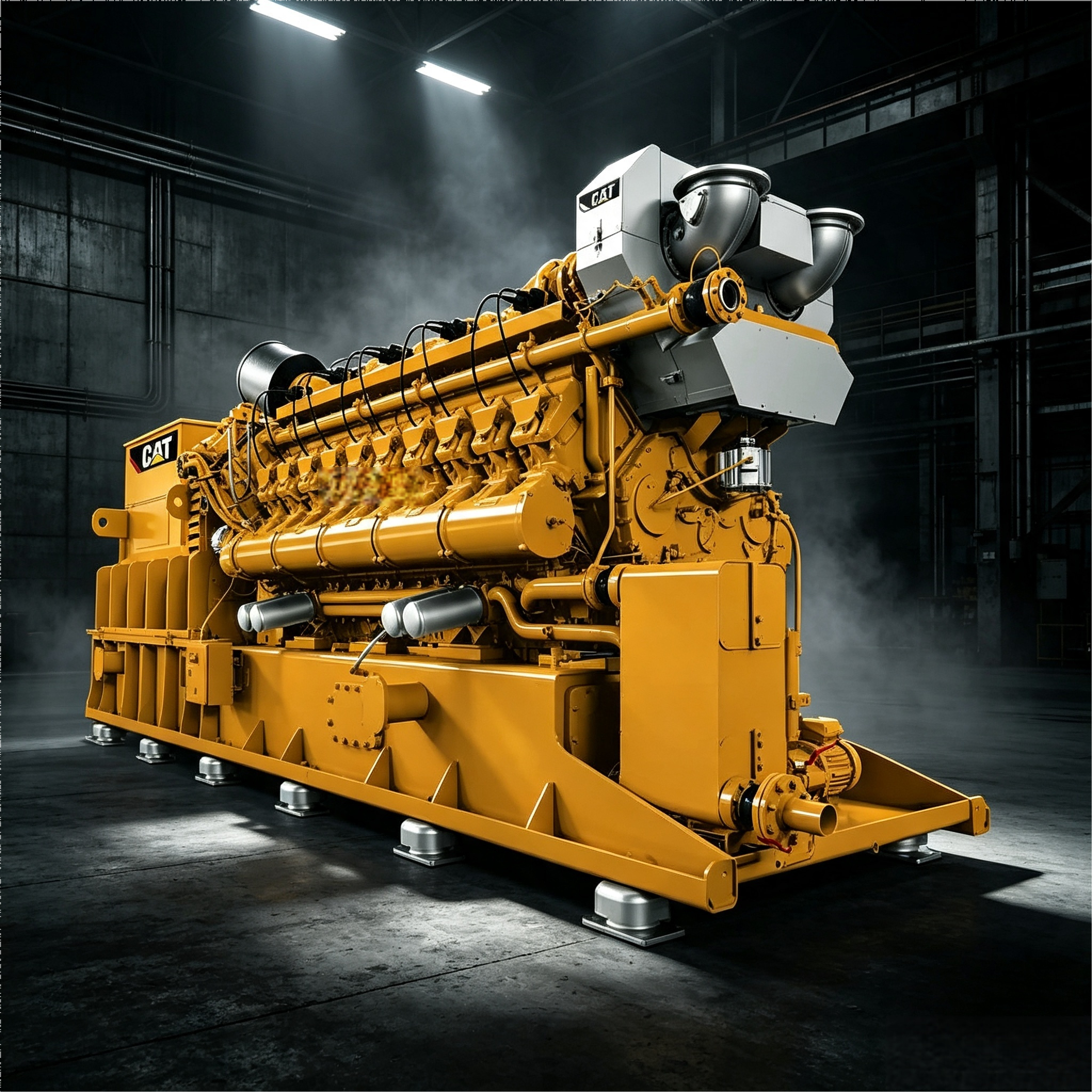 Мощная газопоршневая электростанция Caterpillar 2300 кВт, 400 В / 50 Гц, производства США