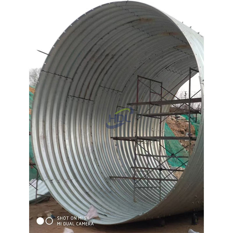 Водопропускная труба из гофрированной стали