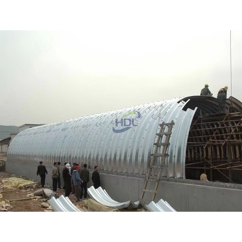 Водопропускная труба из гофрированной стали