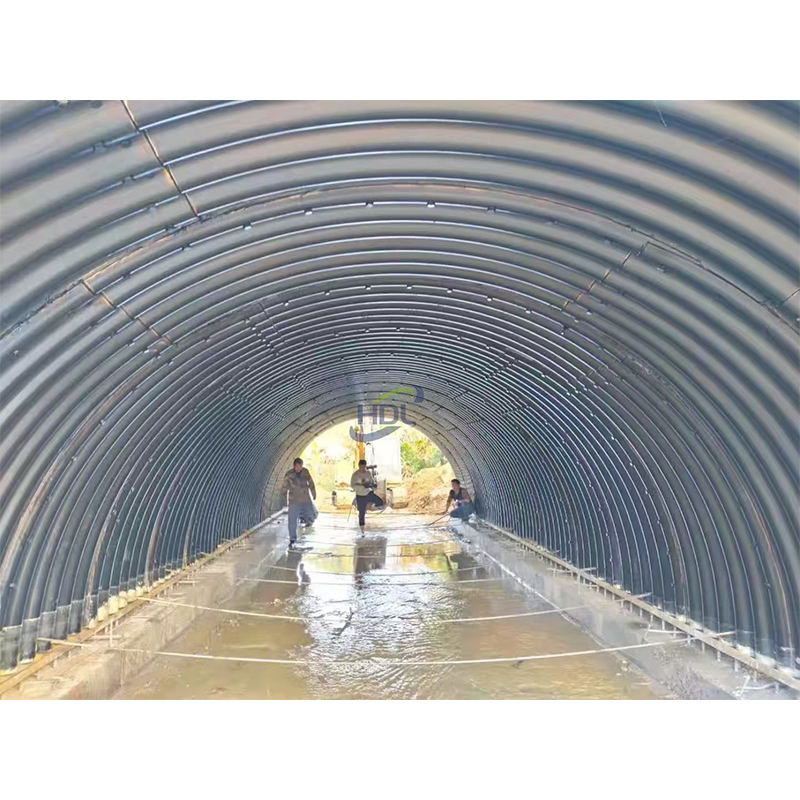 Водопропускная труба из гофрированной стали